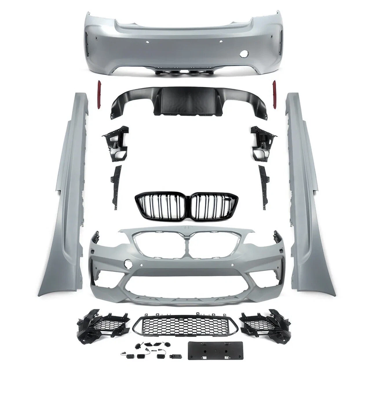 NEW For BMW 2 Series F22 15-21 Conversion M2 Style Front+Rear Full Body Kit