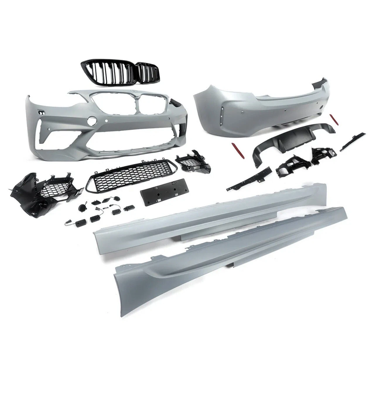NEW For BMW 2 Series F22 15-21 Conversion M2 Style Front+Rear Full Body Kit