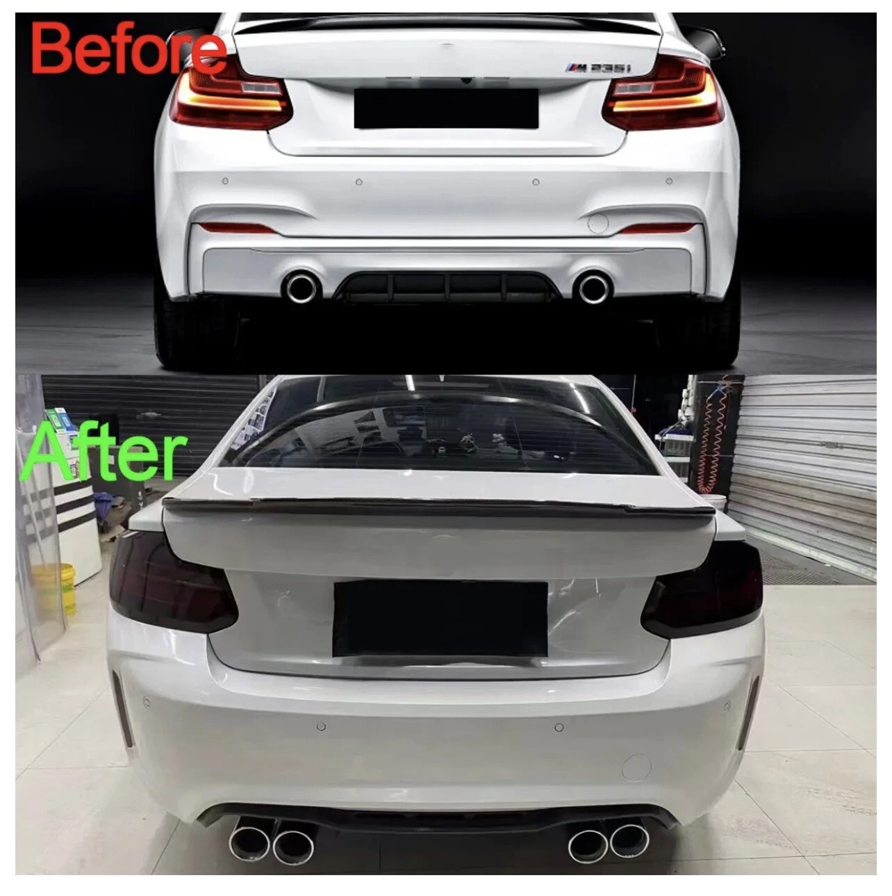 NEW For BMW 2 Series F22 15-21 Conversion M2 Style Front+Rear Full Body Kit