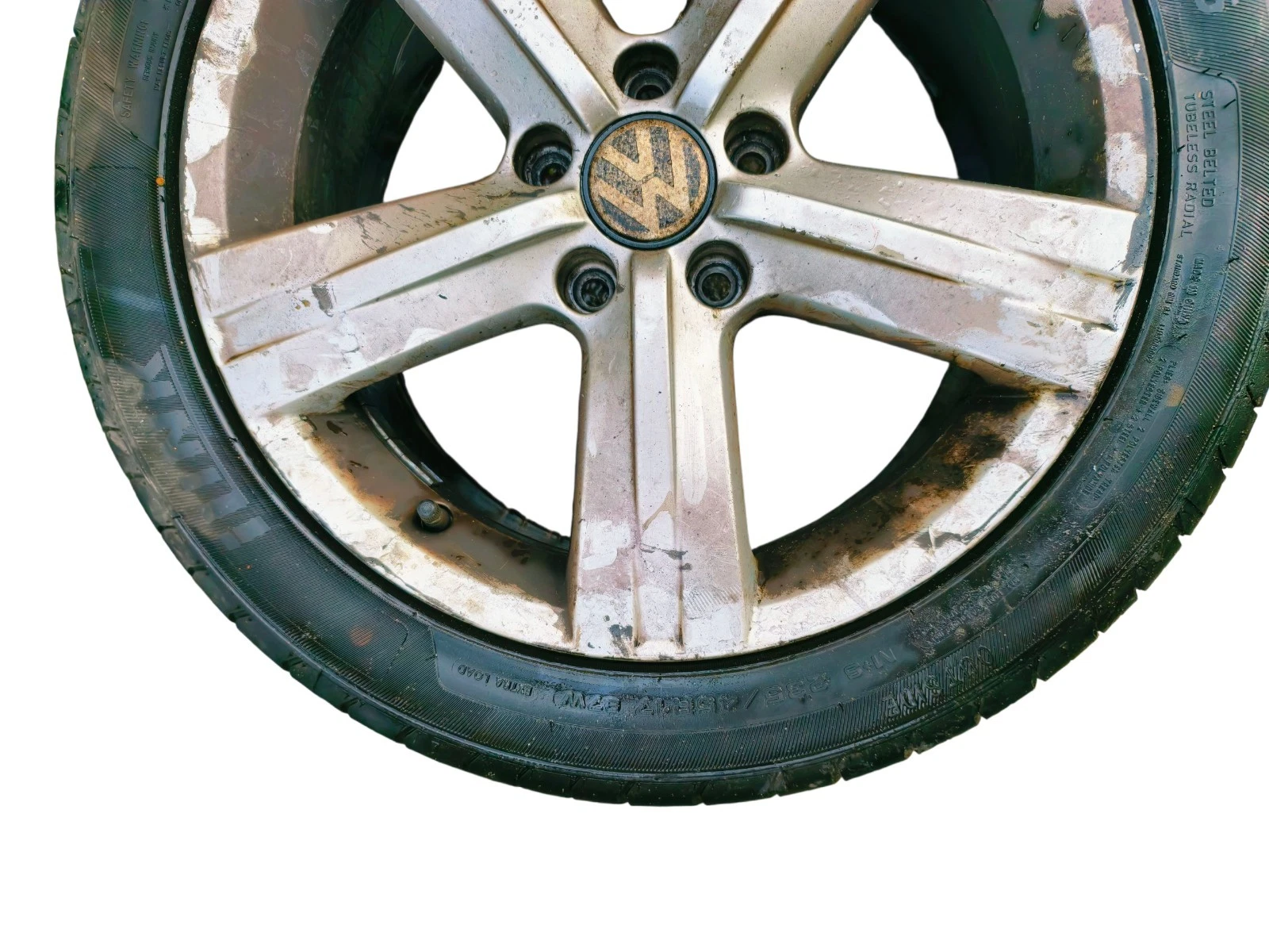 GENUINE VW PASSAT ESTATE B7 17" ALLOY WHEEL WITH TYRE 3AA601025E