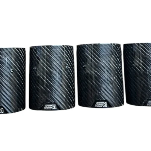 BMW M5/M6/M8 Black Carbon Fibre Exhaust Tips (F90/F91/F92/F93) x 4 Aftermarket