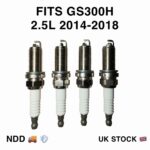 Lexus GS300H Spark Plugs Denso Iridium FK20HBR8 New Premium 90919-01263 OE Style