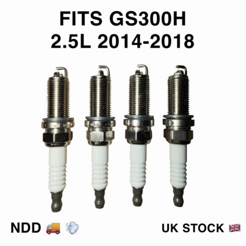 Lexus GS300H Spark Plugs Denso Style Iridium FK20HBR8 New Premium 90919-01263 OE Style
