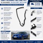 VW Golf R MK7/7.5 Fuel Line Pipe (A31) New Racing Line Upgraded 06K133986EB OE Style