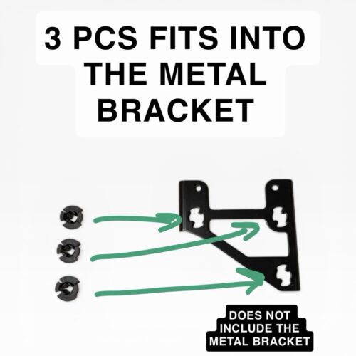 3 pcs ACC Sensor Control Module Bracket Clips Black New 0203009002 PA66GF30 OE Style
