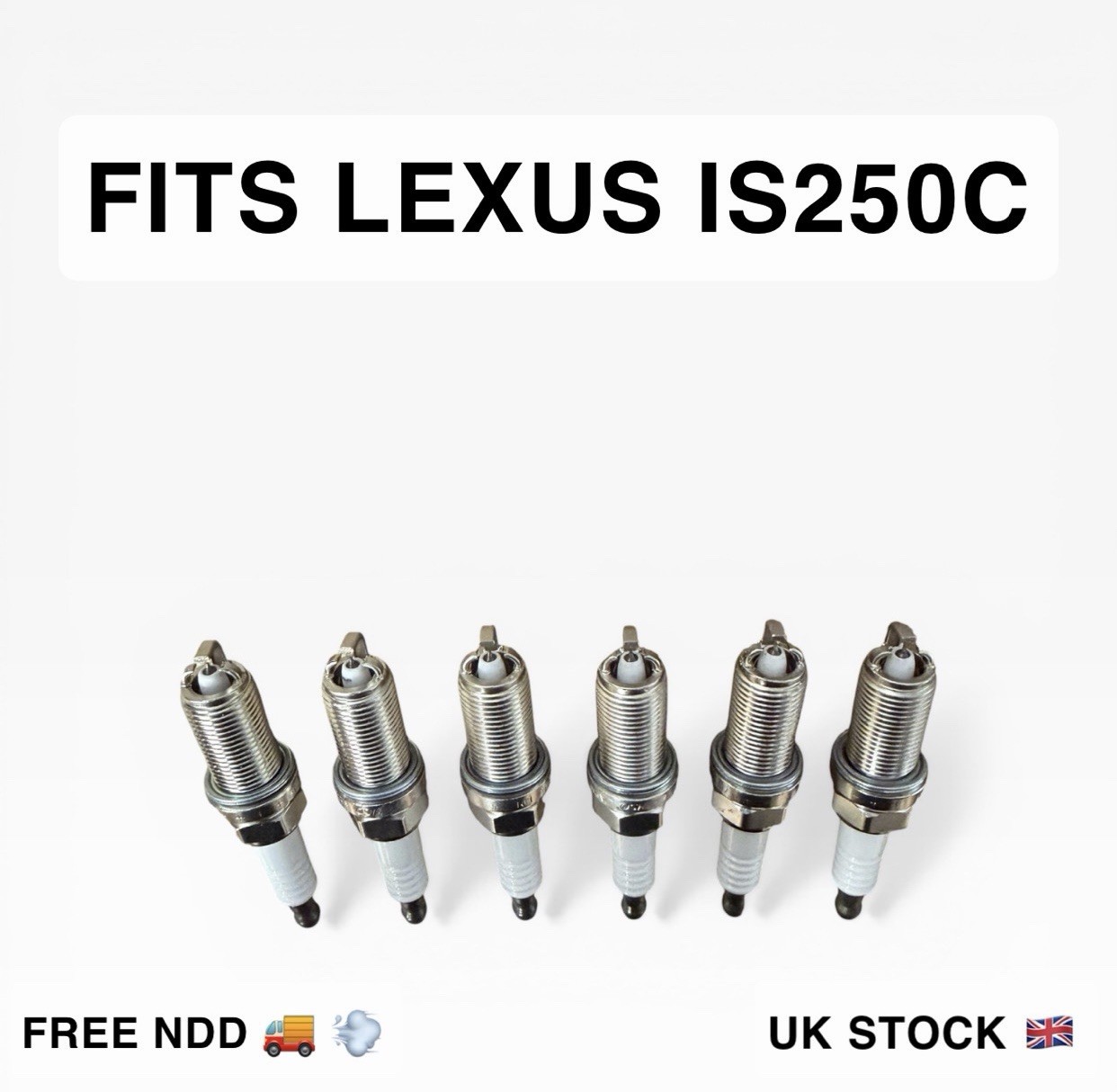 Lexus IS250C Spark Plugs 6 Cylinder Denso Iridium FK20HBR8 90919-01263 OE Style